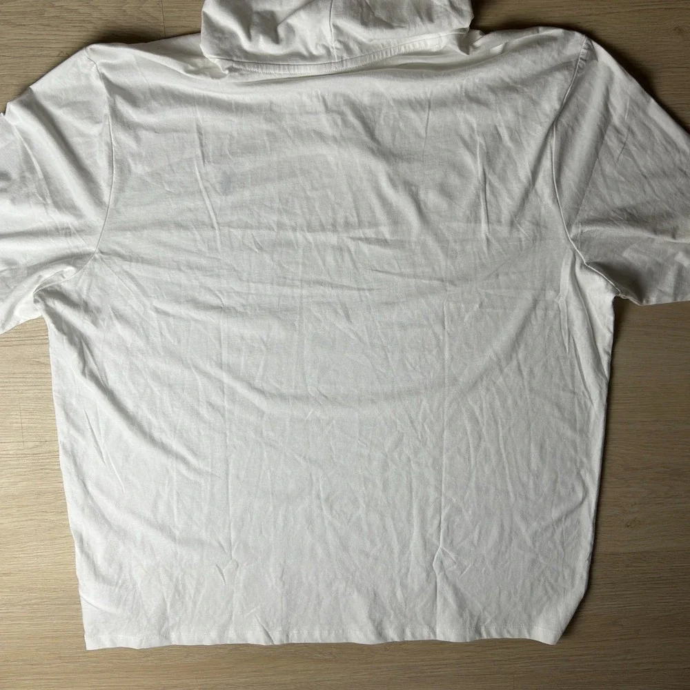 Polo Ralph Lauren Mens XXL White Lightweight Long Sleeve Hooded T-Shirt 2XL NWOT